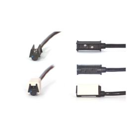 FEU SIDE-MAKER ORANGE LED + ÉQUERRE CÂBLÉ CLIC IN 1M